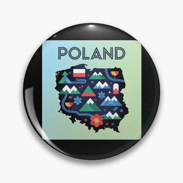Item preview, Modern Map of Poland Poster designed and sold by Mystic Wild Studio.