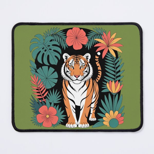 Item preview, Tiger - Floral Wild designed and sold by VibrArtco.