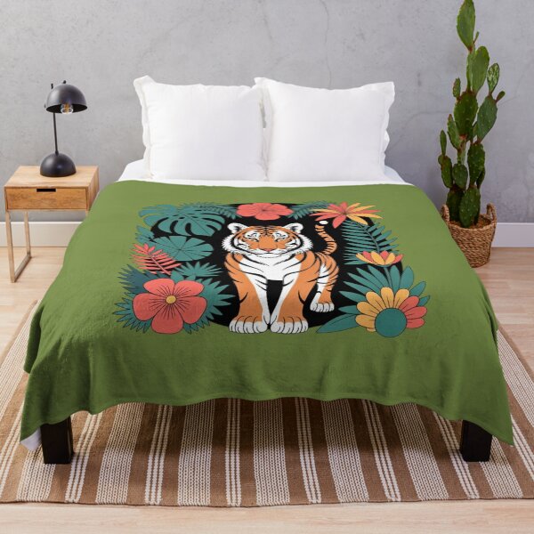 Item preview, Tiger - Floral Wild designed and sold by VibrArtco.