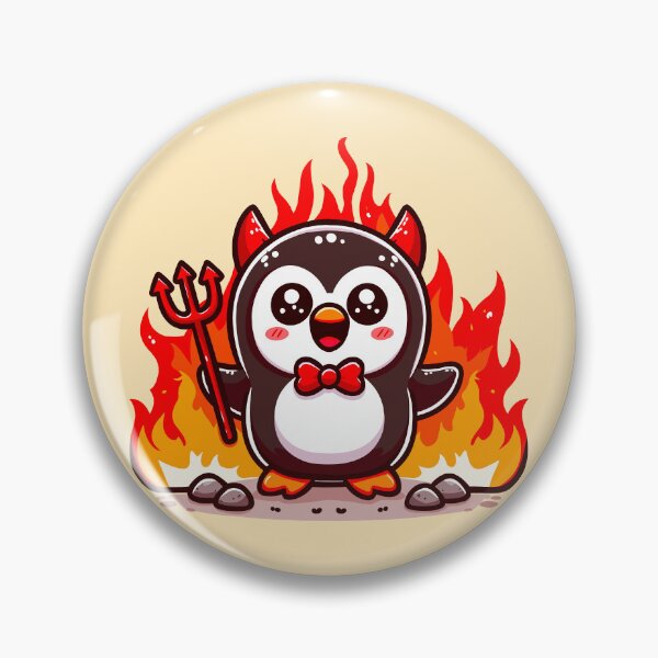 Item preview, Excited Penguin Devil designed and sold by Ghost on Toast.