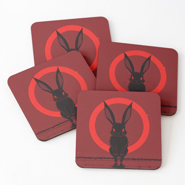 Item preview, Dark Rabbit Mysterious Red Circle designed and sold by Ledsor.