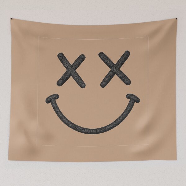 Item preview, Embroidered Smiley Face with X Eyes designed and sold by NoRestDesigns.