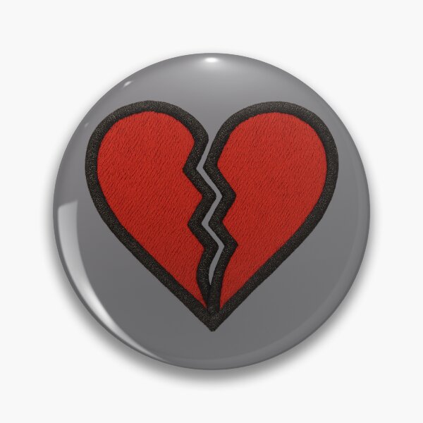 Item preview, Embroidered Broken Heart Design designed and sold by NoRestDesigns.