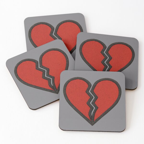 Item preview, Embroidered Broken Heart Design designed and sold by NoRestDesigns.