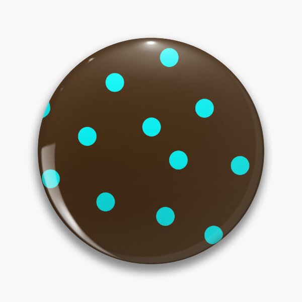 Item preview, brown & blue polka dots designed and sold by lovesimplicity1.