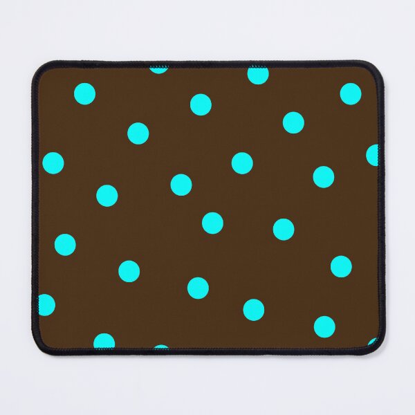 Item preview, brown & blue polka dots designed and sold by lovesimplicity1.