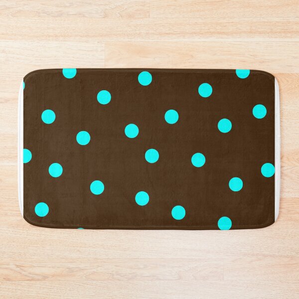 Item preview, brown & blue polka dots designed and sold by lovesimplicity1.