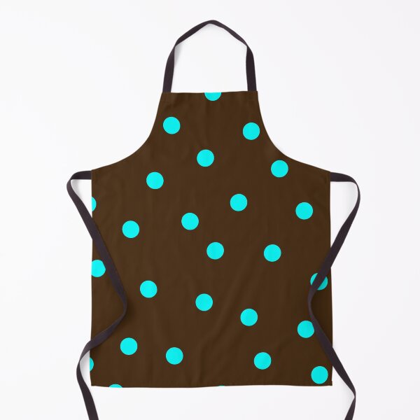 Item preview, brown & blue polka dots designed and sold by lovesimplicity1.