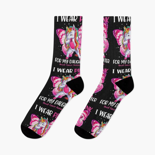 Item preview, Breast Cancer Awareness Women's Unicorn I Wear Pink For My Daughter designed and sold by cawtoon.