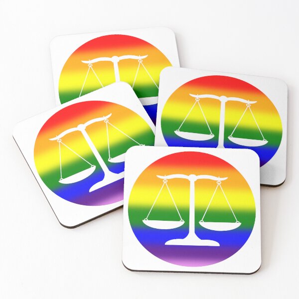 Item preview, Rainbow Scales of Justice – Colorful Minimalist Law Design designed and sold by MagicMe-JD.