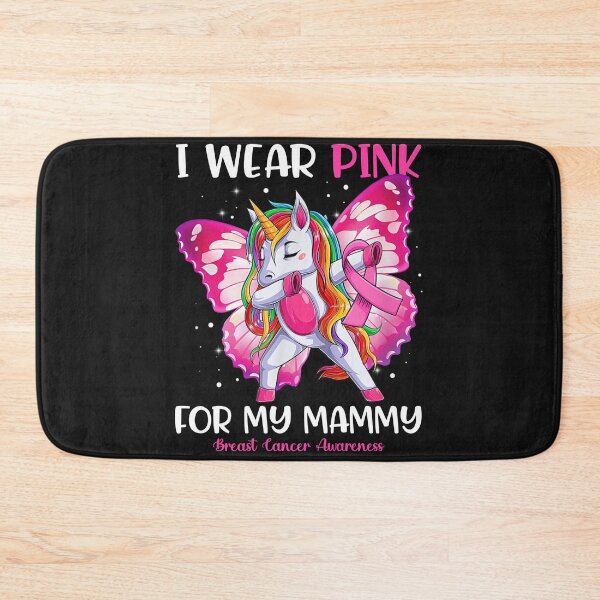 Item preview, Breast Cancer Awareness Women's Unicorn I Wear Pink For My Mammy designed and sold by cawtoon.