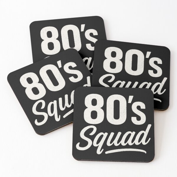 Item preview, 80’s Squad Retro Vintage Typography Design designed and sold by fusiondesignsstudio.
