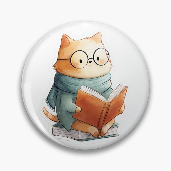 Item preview, Bookish Cat Sticker designed and sold by Chris349.