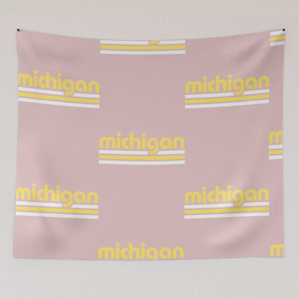 Item preview, Michigan Retro Stripes | Yellow State Pride Design designed and sold by Josiah1Romero.