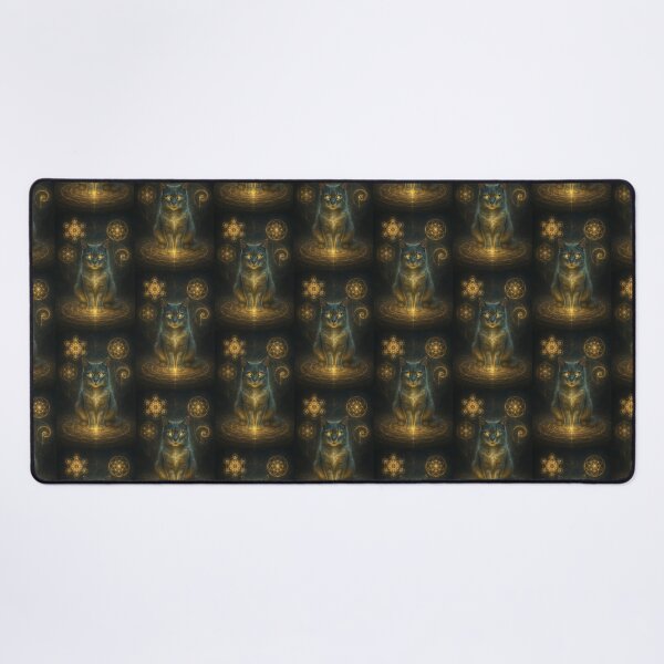 Item preview, Cosmic Cat – Sacred Geometry & Mystical Symbols designed and sold by WitchPrint.