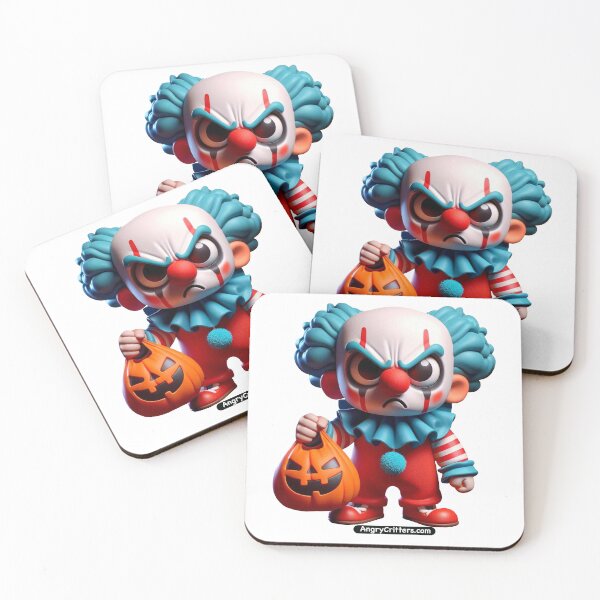 Item preview, Angry Halloween Clown in Blue designed and sold by Angry Critters.