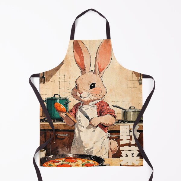 Item preview, Rabbit Making Vegetables Retro Poster designed and sold by VayzStudio.