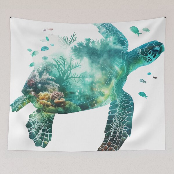 Item preview, Reefkeeper: Sea Turtle of Sunlit Coral designed and sold by ArgentoArt.