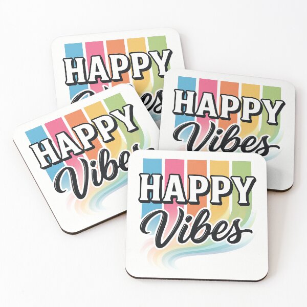 Item preview, Happy Vibes — Feel the Energy By COLORALMY designed and sold by Coloralmy.