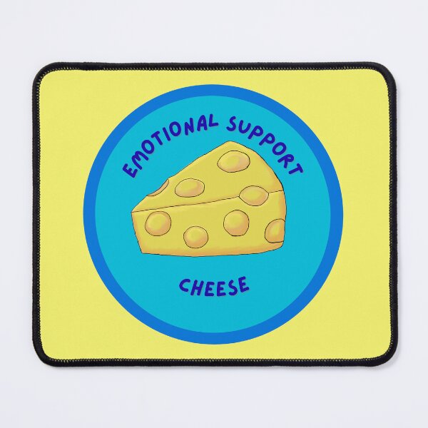 Item preview, Emotional Support Cheese designed and sold by RomanticPaladin.