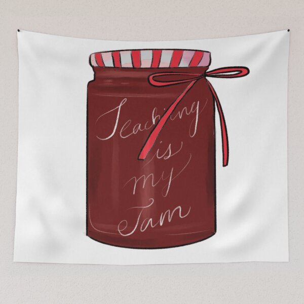 Item preview, Teaching is my jam designed and sold by Mermaidssparkle.