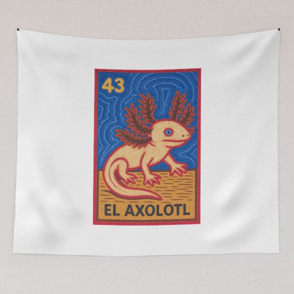 Item preview, Mexican Lottery Card 43 El Axolotl designed and sold by retrographics.