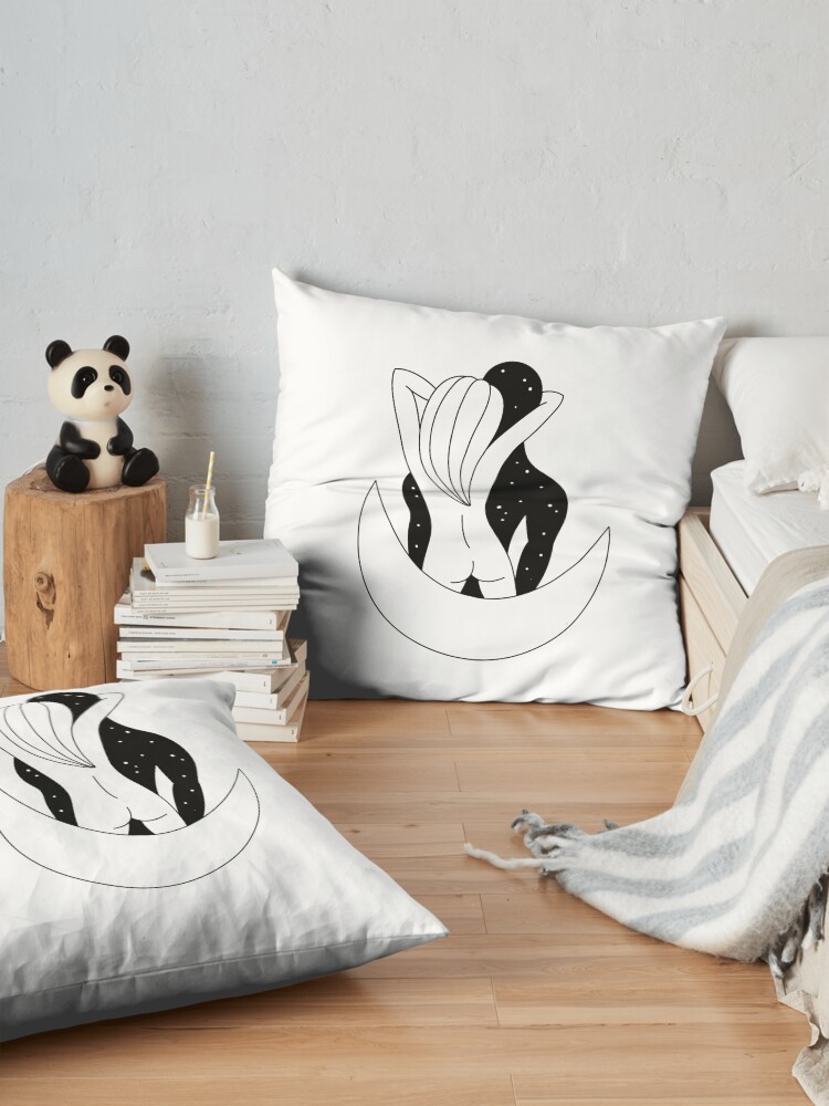 Alternate view of Love You To The Moon And Back Floor Pillow
