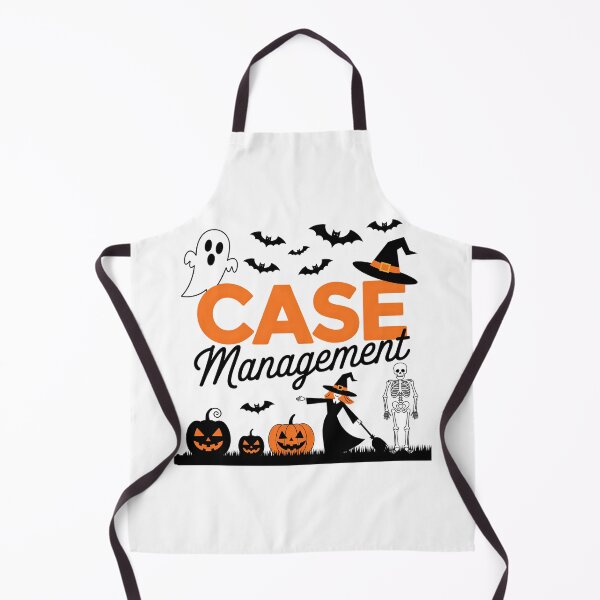 Item preview, Case Management - Halloween - with ghosts, bats, witch, skeleton, and pumpkins designed and sold by Qtique.
