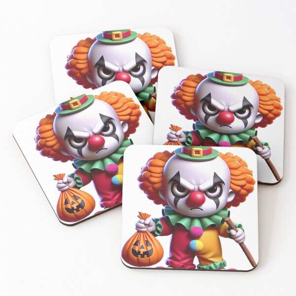 Item preview, Angry Halloween Clown in Orange designed and sold by Angry Critters.