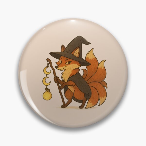 Item preview, Nine-Tailed Fox Witch – Magical Spirit Creature designed and sold by WitchPrint.