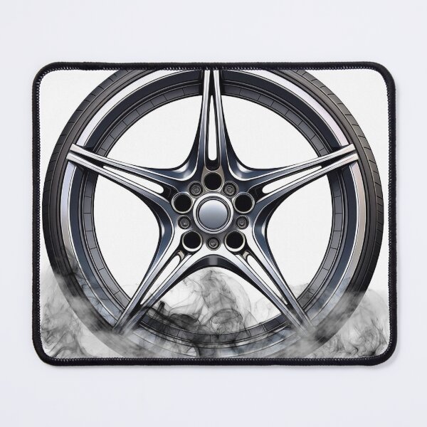 Item preview, Burnout Wheel – Racing Car Rim with Smoke Effect designed and sold by Gabrielasmar Automotive art.