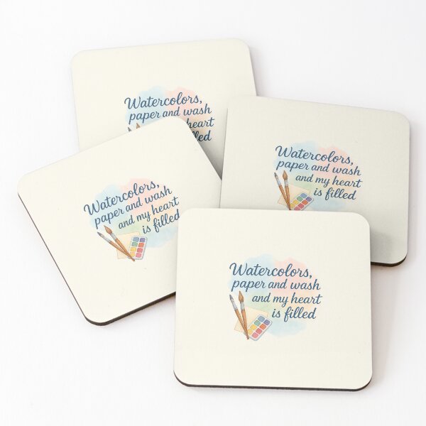 Item preview, Watercolors, Paper and Wash — And My Heart Is Filled designed and sold by Novel Works Studio.