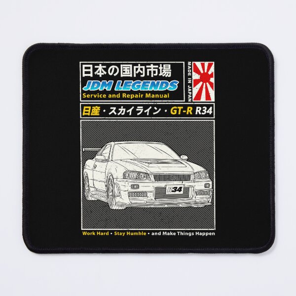 Item preview, R34 GT-R Retro Manual ฺBook Style Artwork designed and sold by JDM Guyvit.