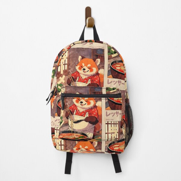 Item preview, Red Panda Cooking Retro Poster designed and sold by VayzStudio.