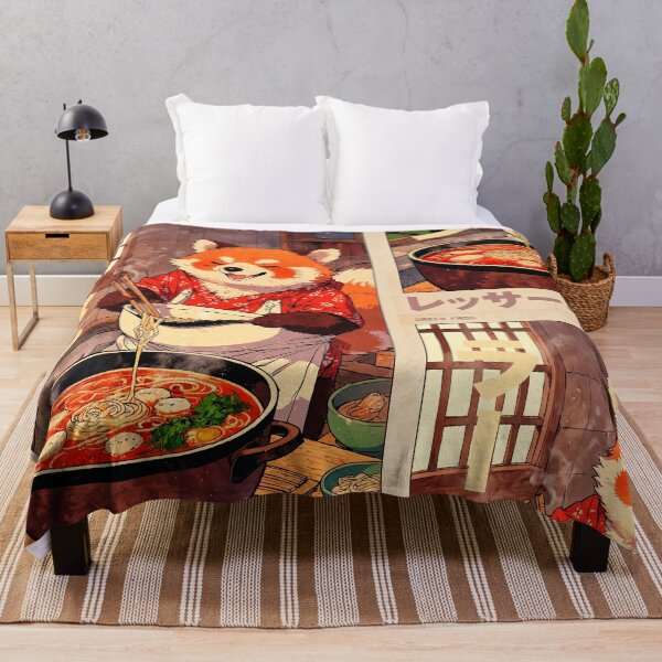 Item preview, Red Panda Cooking Retro Poster designed and sold by VayzStudio.