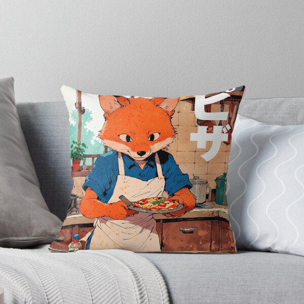 Item preview, Fox Making Pizza Retro Poster designed and sold by VayzStudio.