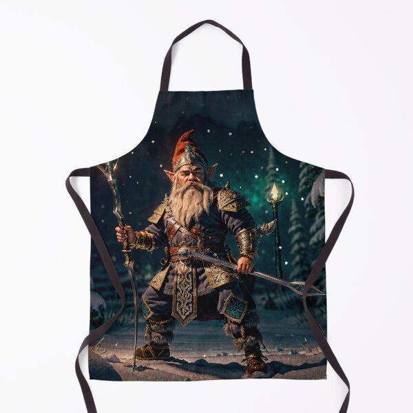 Item preview, Santa’s Guard – Fantasy Dwarf Warrior Christmas Art designed and sold by GempArt.