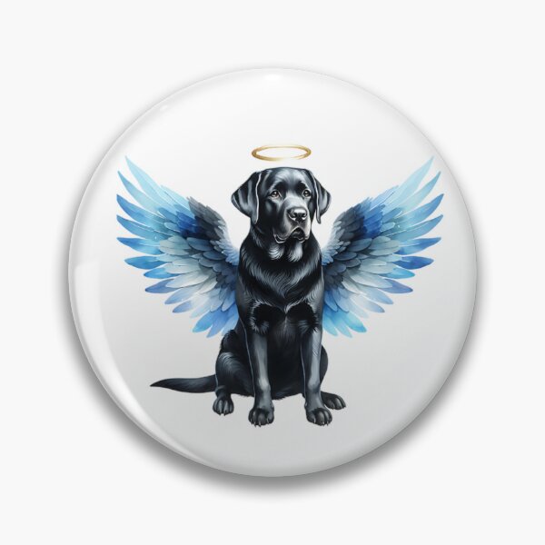 Item preview, Black Labrador Retriever Angel designed and sold by TheAnimalZ00.