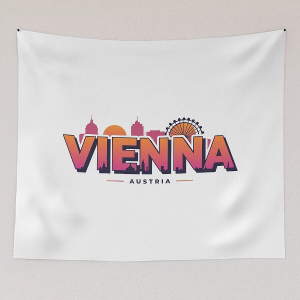 Item preview, Vienna Austria Travel Retro Emblem - Vintage Style Souvenir Design designed and sold by Timegraf.