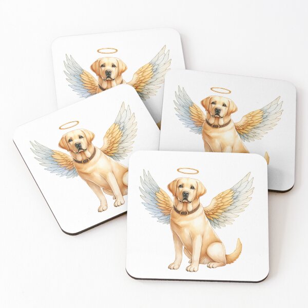 Item preview, Yellow Labrador Retriever Angel designed and sold by TheAnimalZ00.