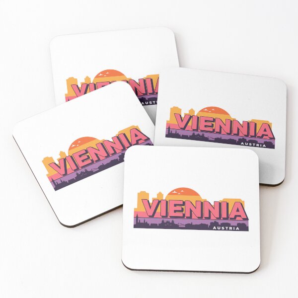 Artikelvorschau, Vienna Austria Travel Retro Emblem - Vintage Style Souvenir Desig entworfen und verkauft von Timegraf.