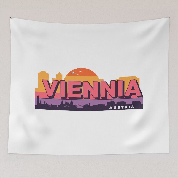 Item preview, Vienna Austria Travel Retro Emblem - Vintage Style Souvenir Design designed and sold by Timegraf.