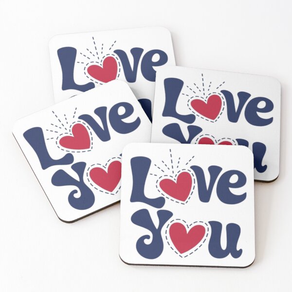Item preview, ​Retro Distressed "Love You" Hearts designed and sold by adlkh.