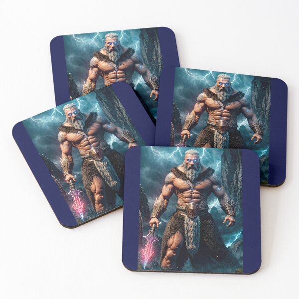 Item preview, Mythic Barbarian – Dark Fantasy Warrior Artwork designed and sold by GempArt.