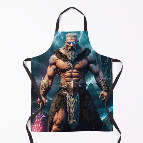 Item preview, Mythic Barbarian – Dark Fantasy Warrior Artwork designed and sold by GempArt.