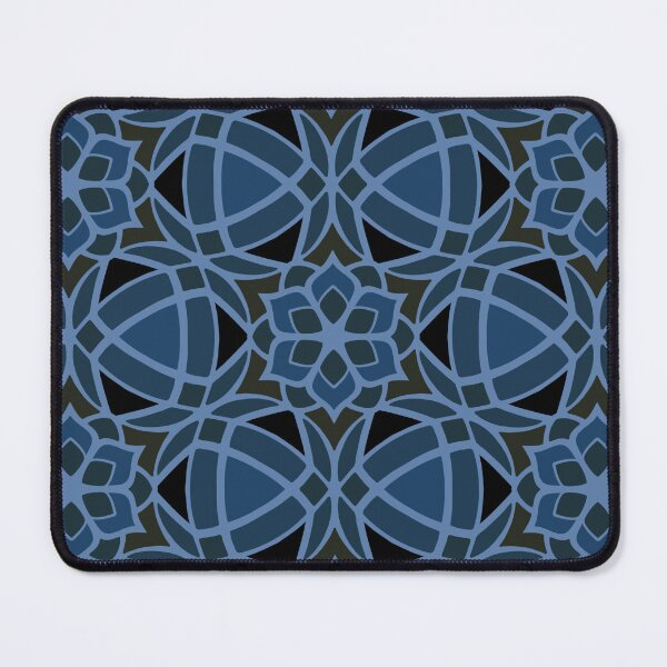 Item preview, Decorative Geometric Flower Pattern - Blue designed and sold by Dawn Anthes.