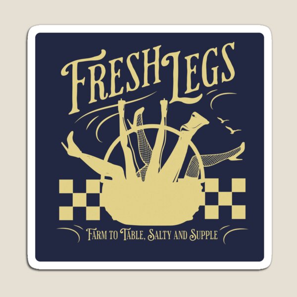 Item preview, Navy Funny Dark Humor Fresh Legs Farmer's Market designed and sold by TackyTime.