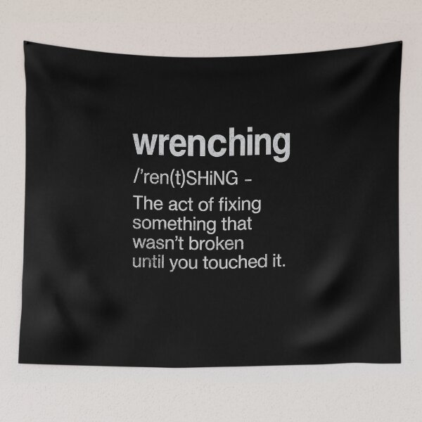 Item preview, Wrenching Mechanic Definition Funny Car Repair designed and sold by CarantinedChaos.