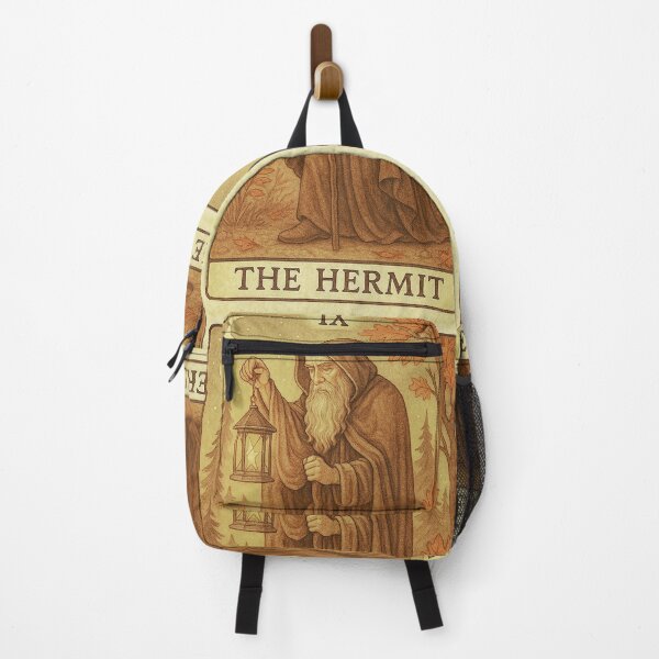 Item preview, The Hermit Tarot Card – Vintage Mystic Illustration designed and sold by WildWood Digital Art.