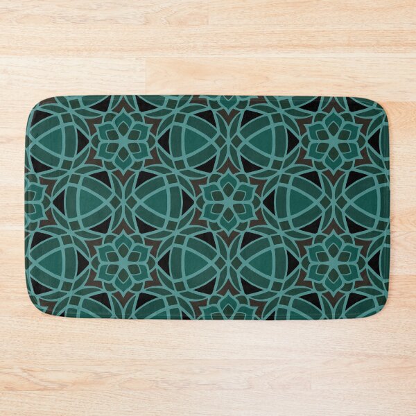 Item preview, Decorative Geometric Flower Pattern - Green designed and sold by Dawn Anthes.